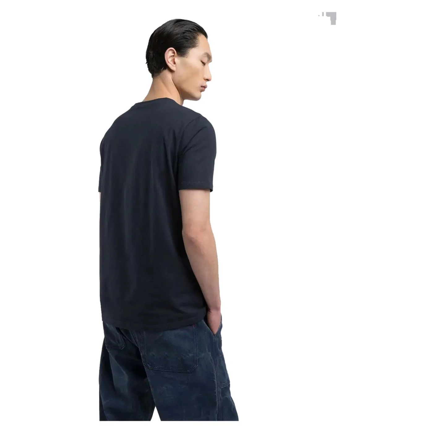 REPLAY TEE IN COTONE LETTERING - Image 2
