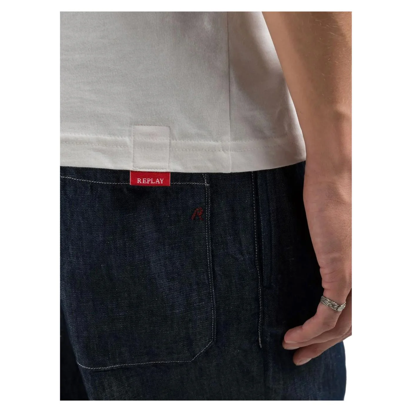 REPLAY TEE JERSEY CON RICAMO - Image 4