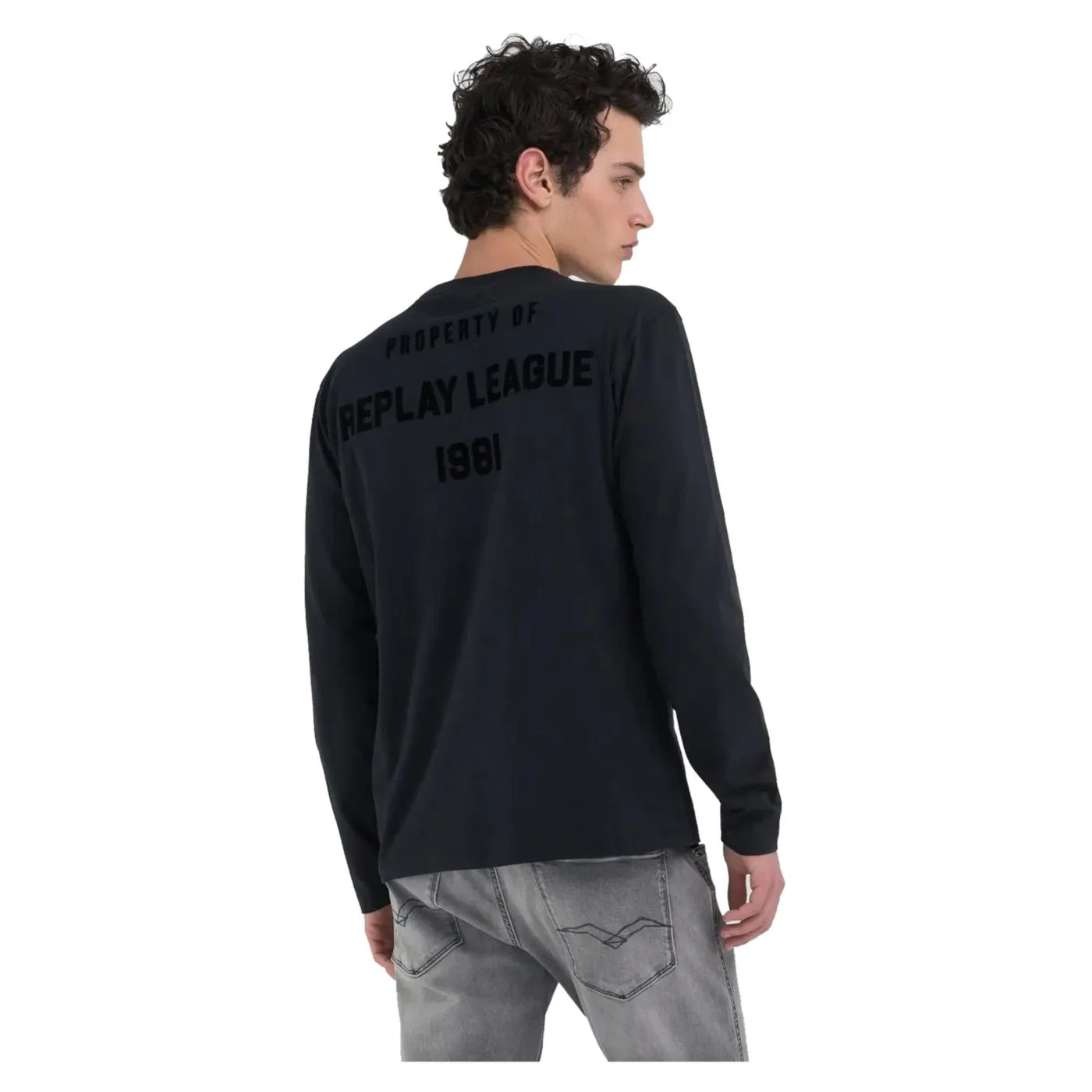 REPLAY TEE ML JERSEY LETTERING - Image 2