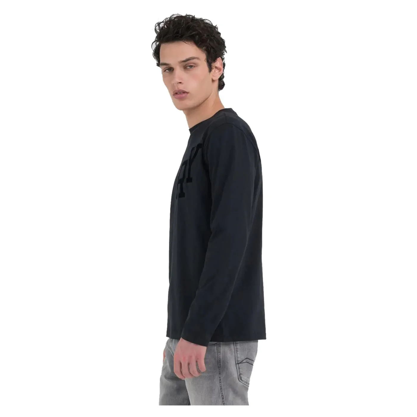 REPLAY TEE ML JERSEY LETTERING - Image 3