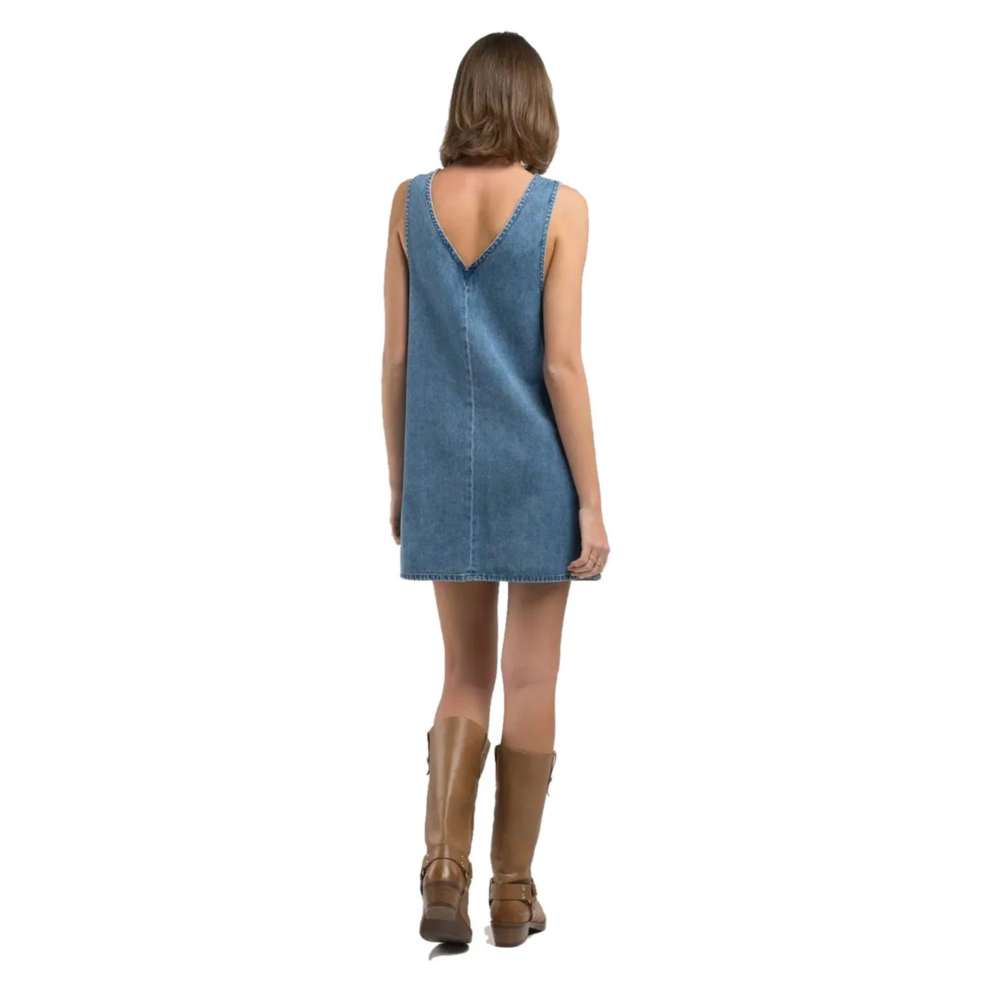 REPLAY VESTITO MINI IN DENIM - Image 2