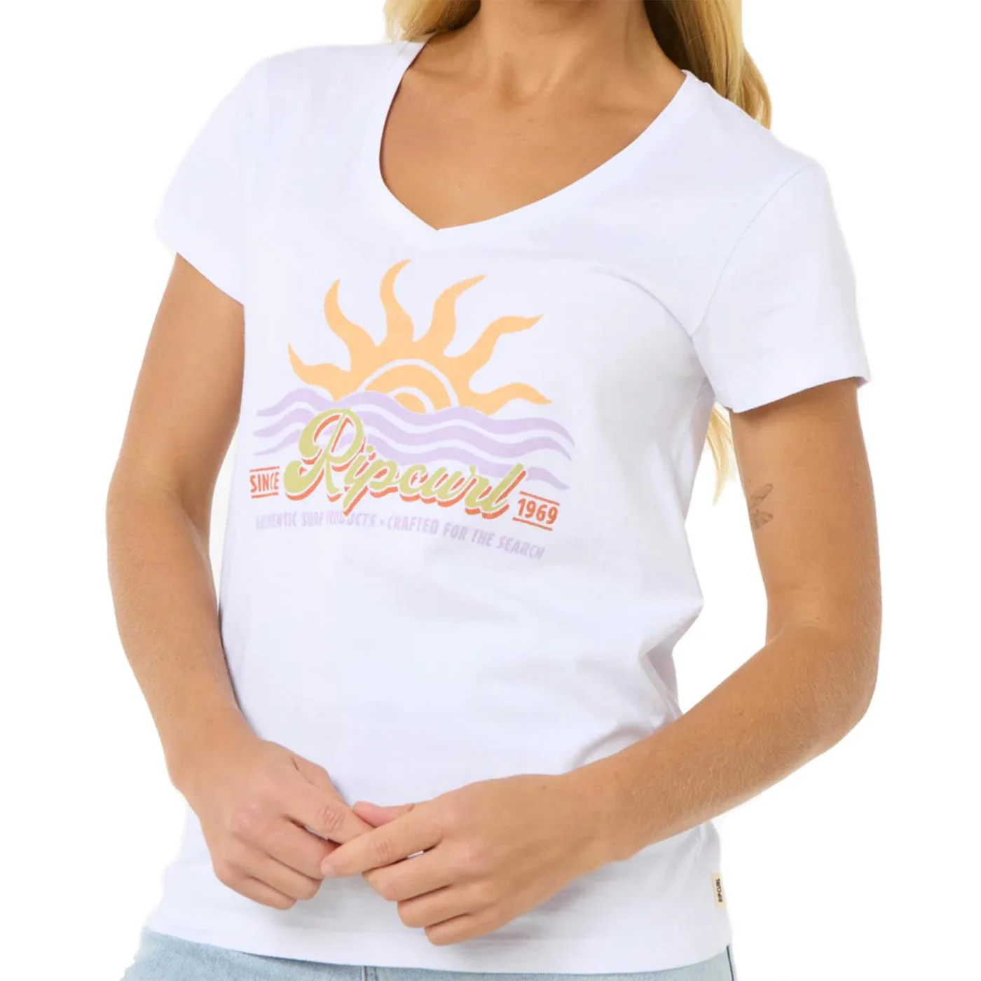 RIP CURL CALA V-NECK TEE - Image 3