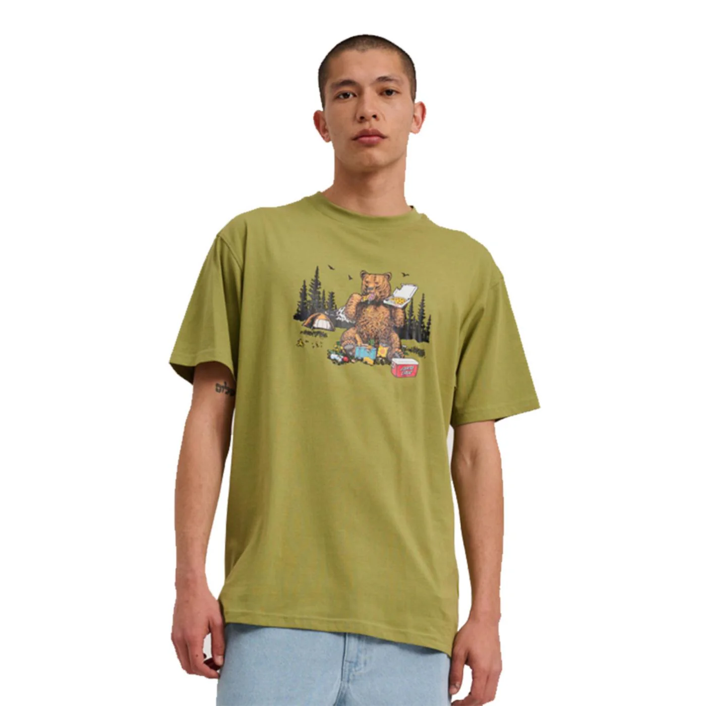 SANTA CRUZ BRAUN PIZZA BEAR T-SHIRT - Image 2