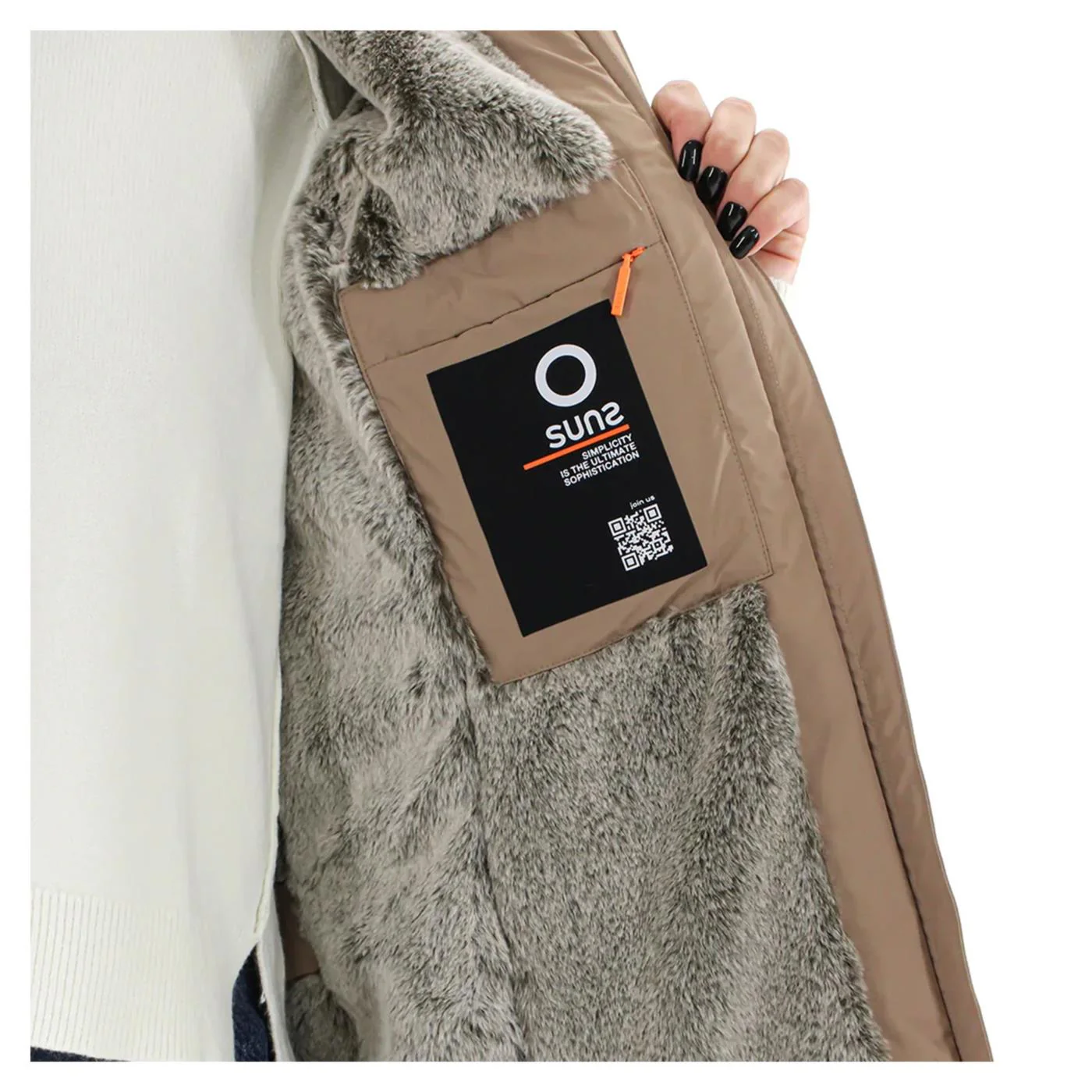 SUNS MARMOLADA FUR WOMAN JKT - Image 4