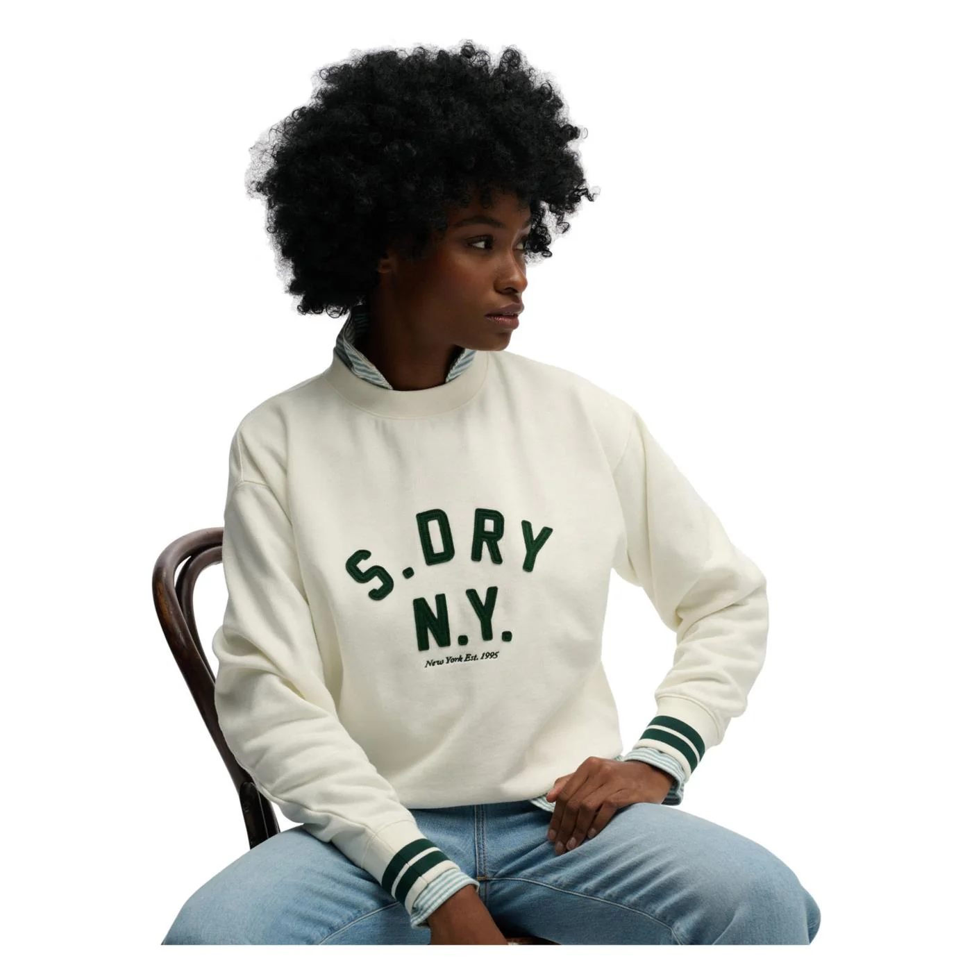 SUPERDRY COUNTRY CLUB APPLIQ CREW - Image 3