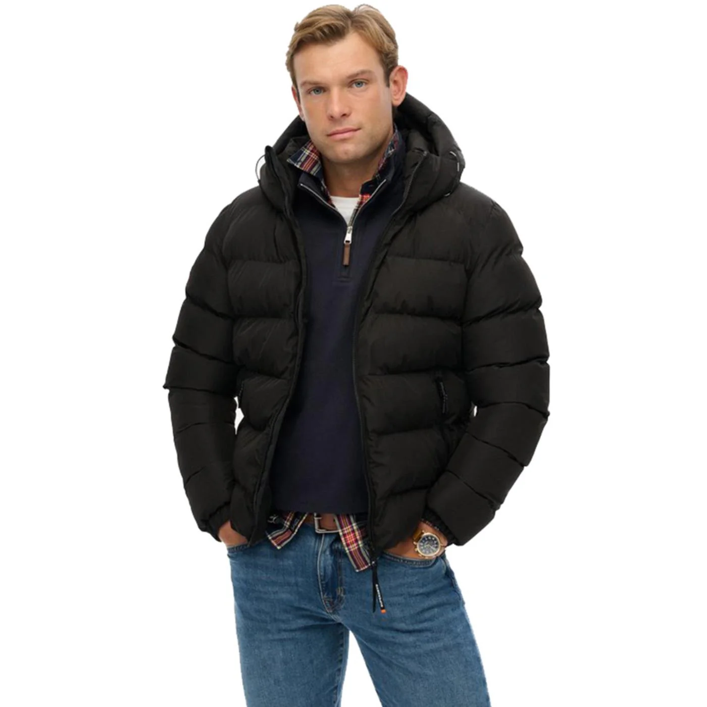 SUPERDRY HOODED SPORTS PUFFER JKT - Image 2