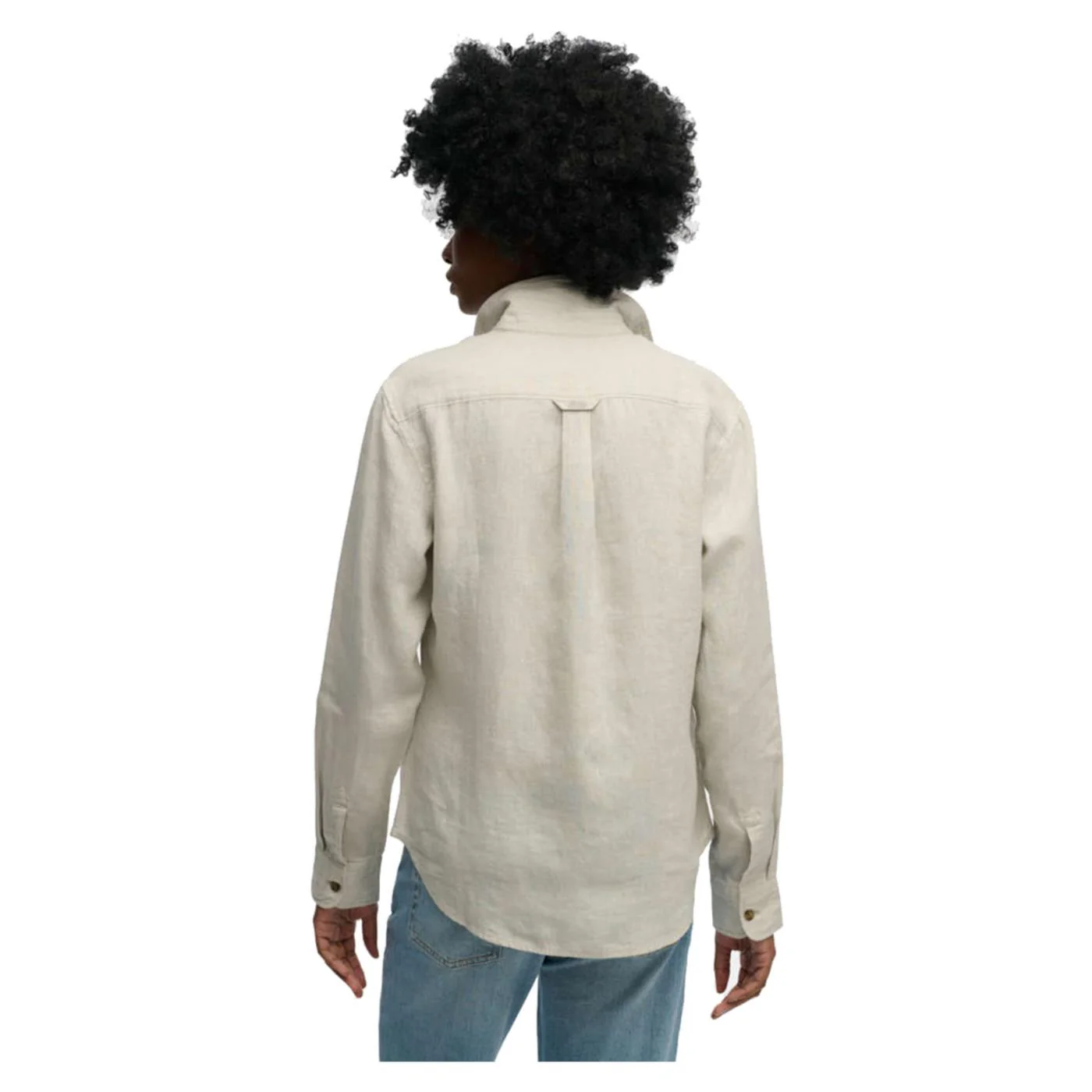 SUPERDRY LINEN BOYFRIEND SHIRT - Image 2