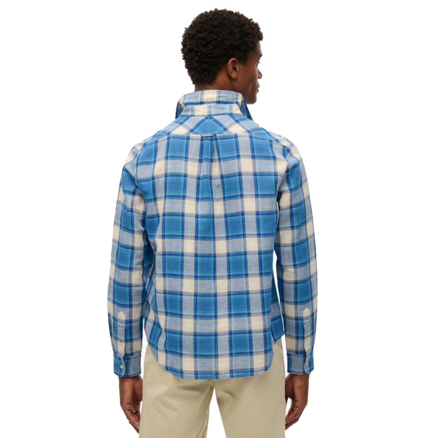 SUPERDRY MERCHANT LINEN CHECK SHIR - Image 3
