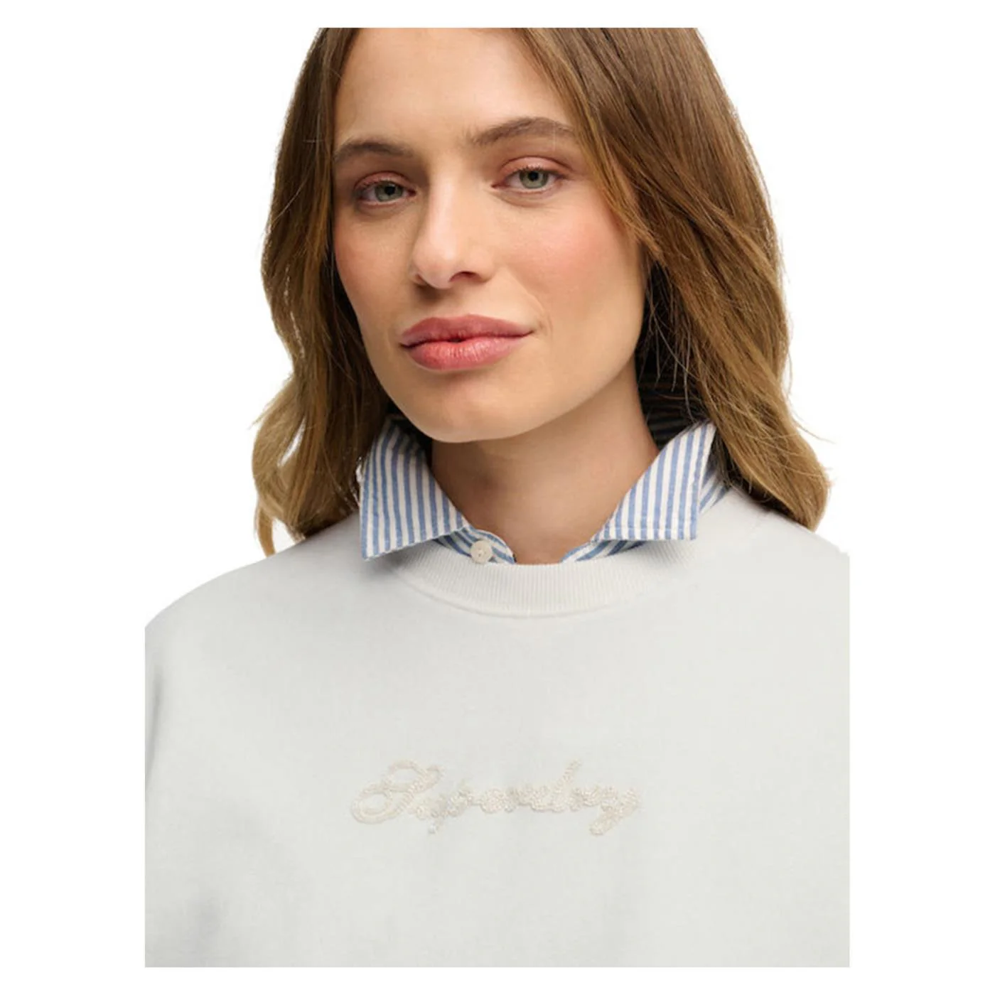 SUPERDRY SCRIPT BRAND LOOSE CREW - Image 3