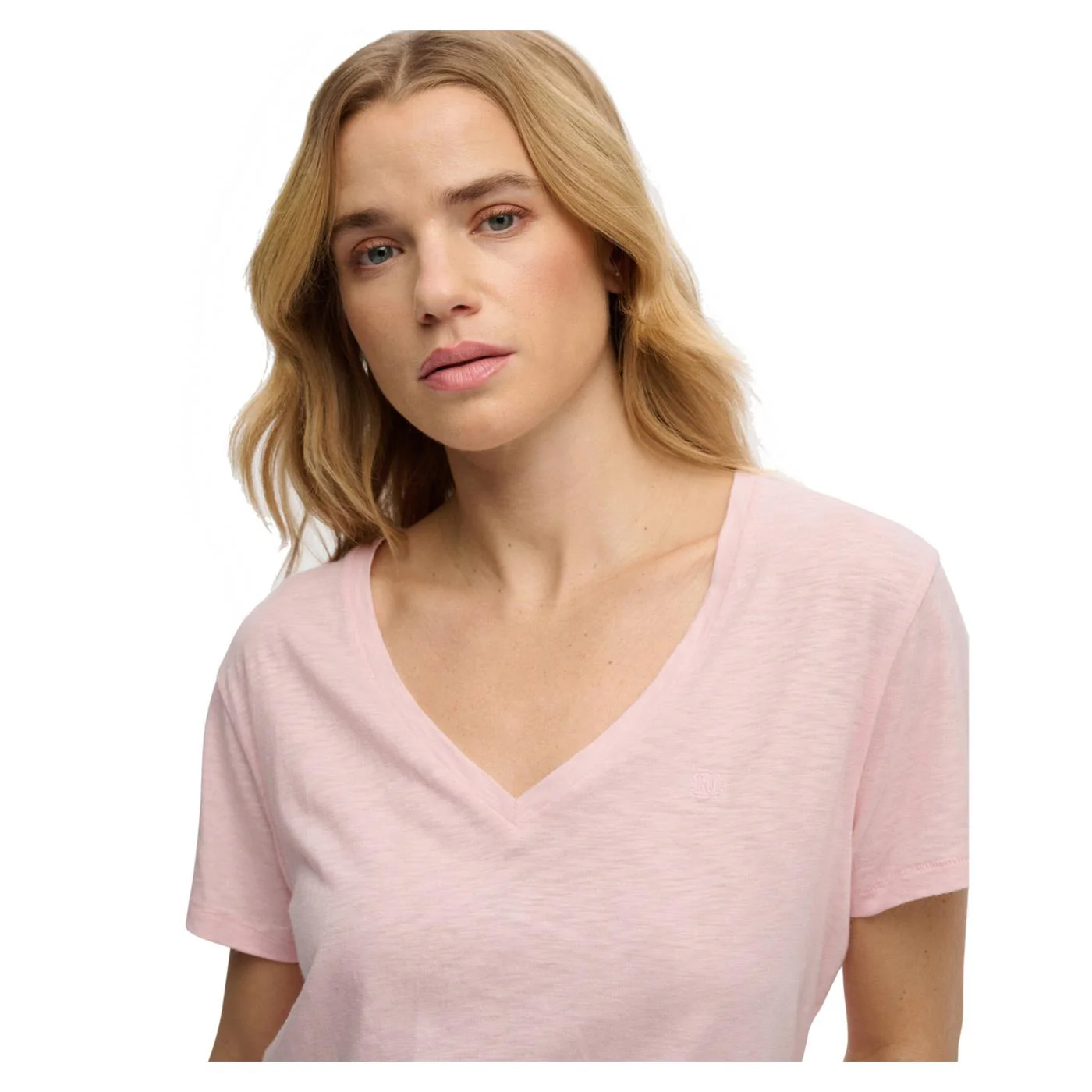 SUPERDRY STUDIOS SLUB EMB VEE TEE - Image 3