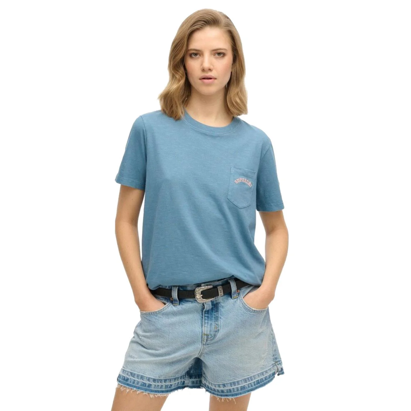 SUPERDRY W LOGO GD POCKET TEE - Image 2