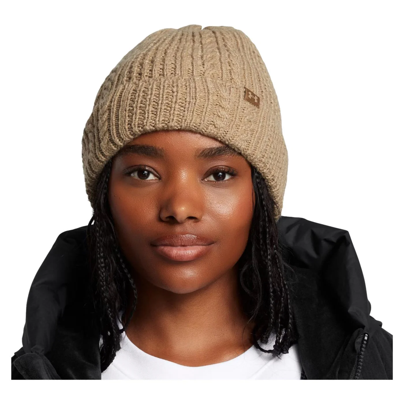 UNDER ARMOUR W HALFTIME CABLE KNIT HAT - Image 2