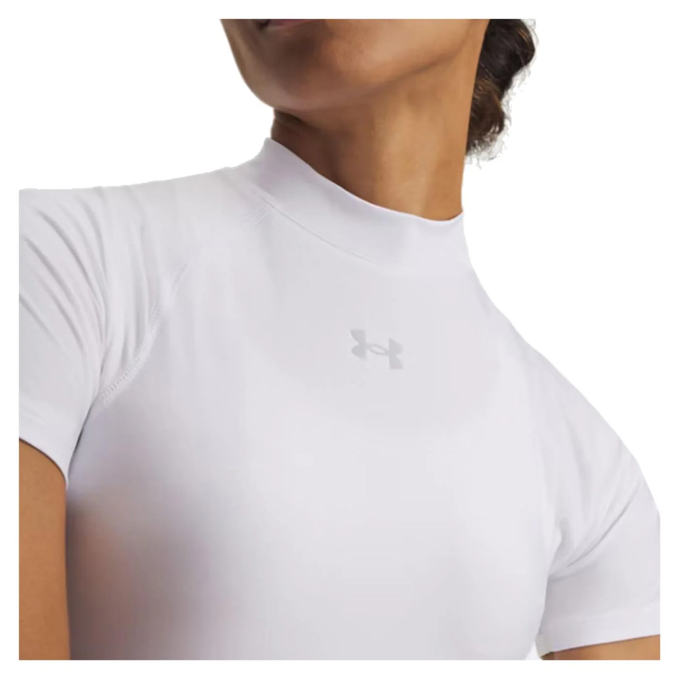 UNDER ARMOUR W HEATGEAR CROP MOCK TEE - Image 3