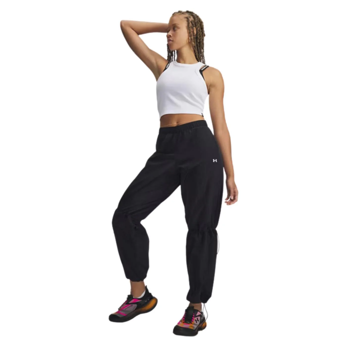 UNDER ARMOUR W RIVAL WOVEN BUNGEE PANT - Image 3